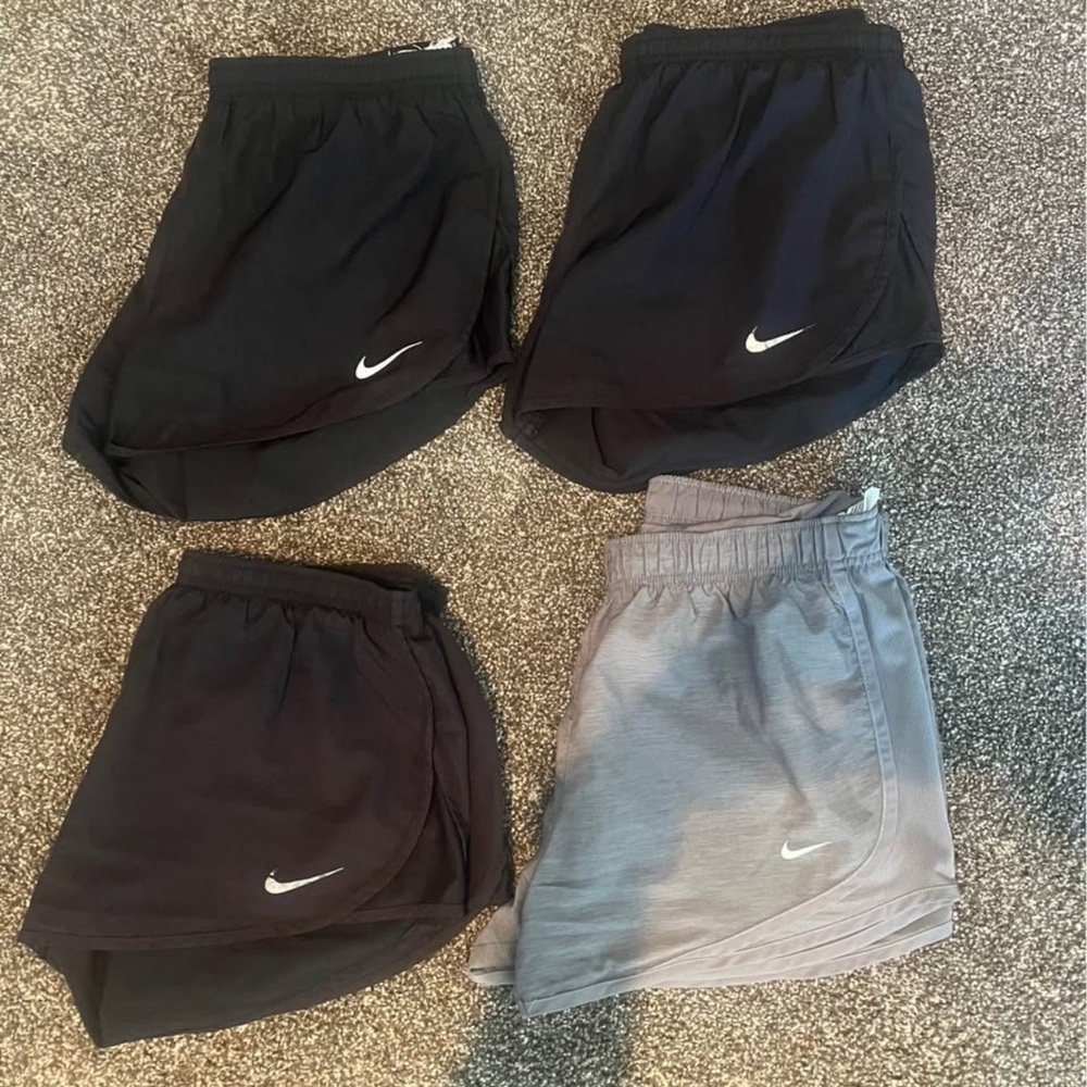 Women’s Nike Black & Gray Shorts Collection